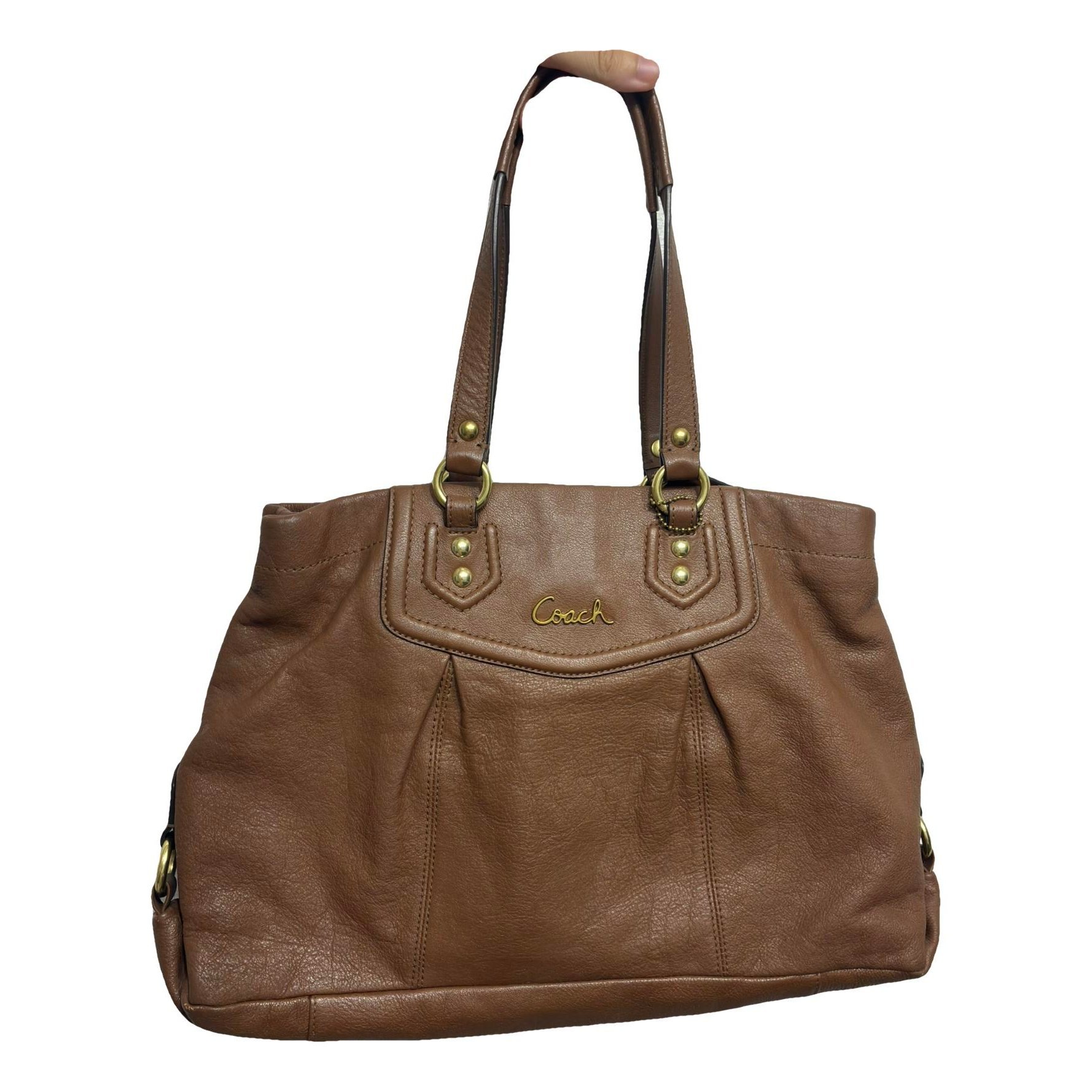 Leather tote