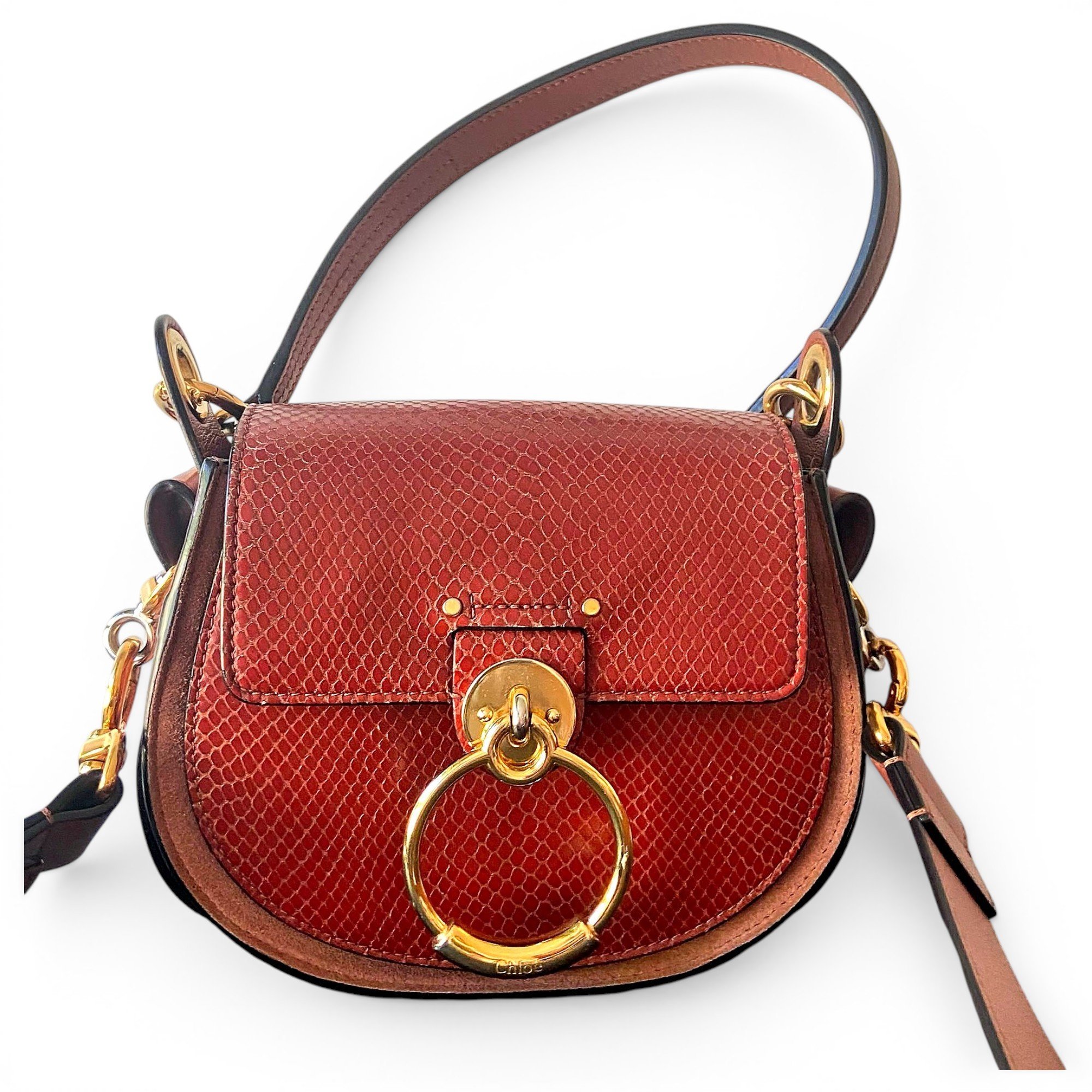 Tess patent leather crossbody bag
