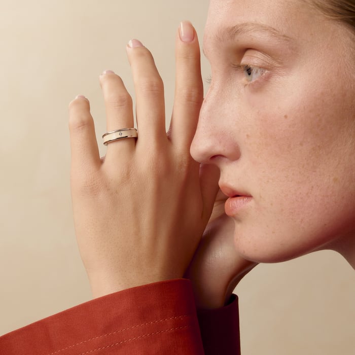 Crème Uni Ring, Small Model