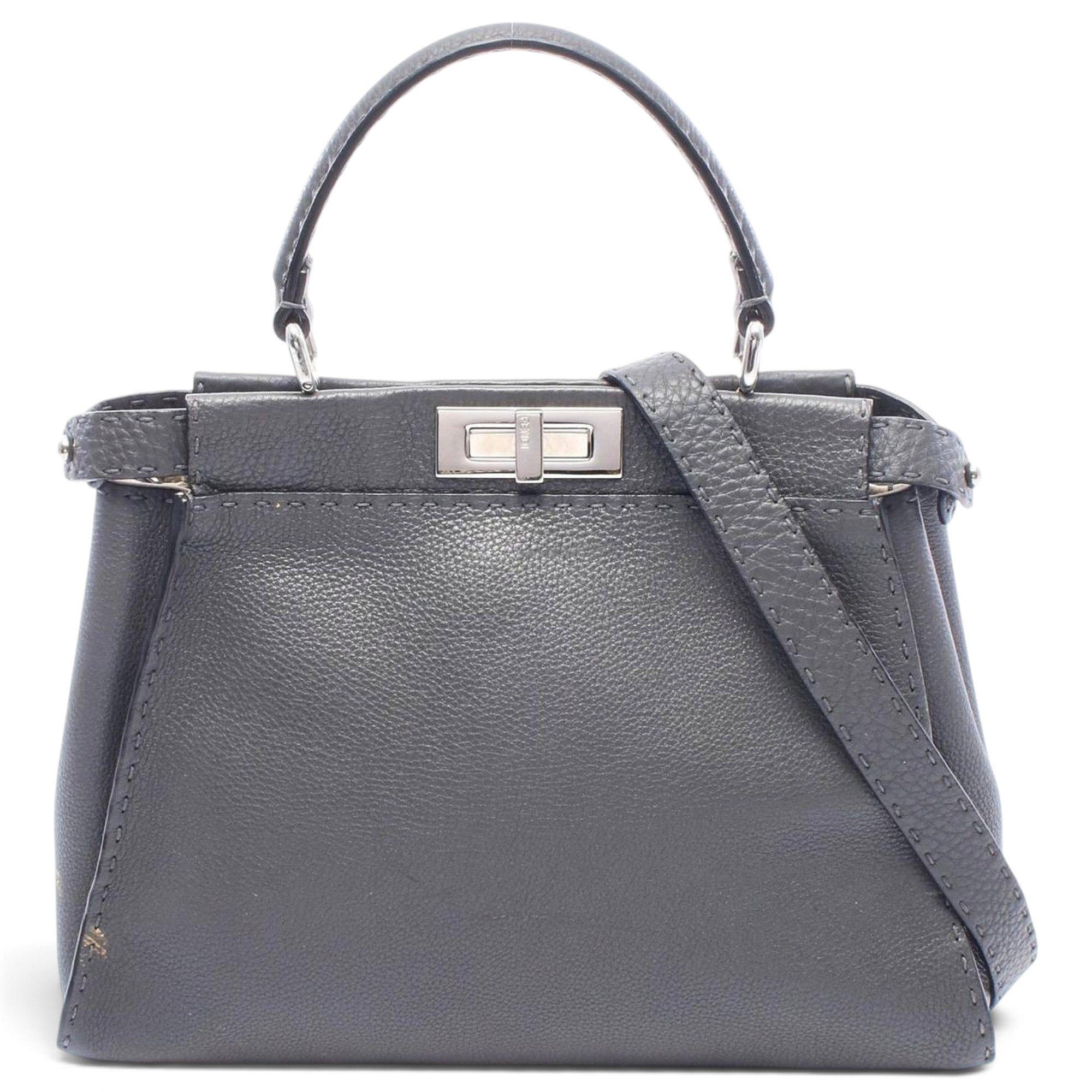 Peekaboo leather handbag