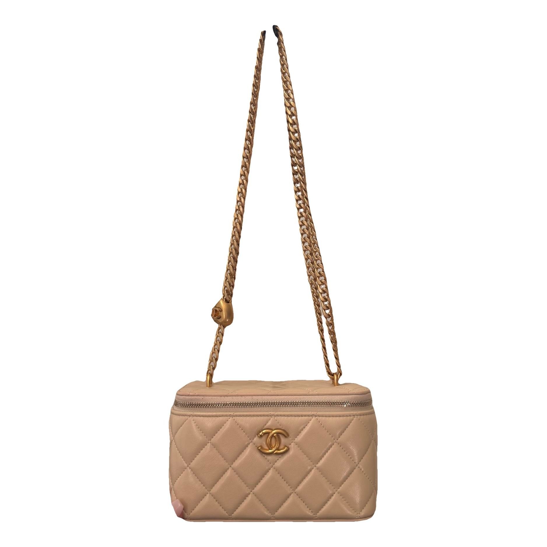 Trendy CC Vanity leather handbag