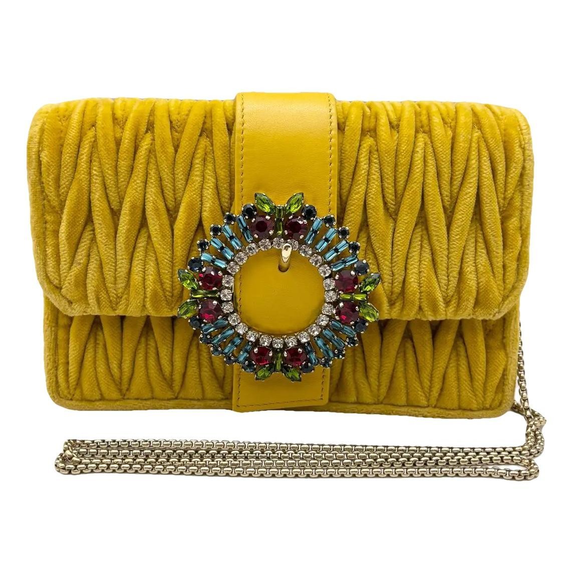 Miu Lady velvet crossbody bag