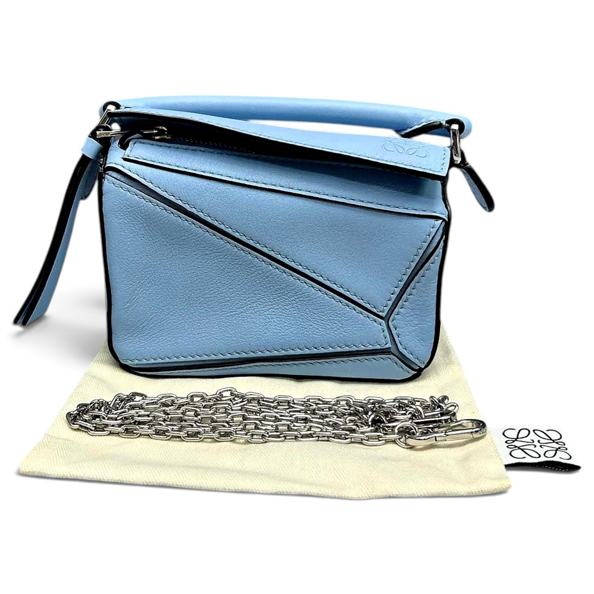Puzzle leather mini bag