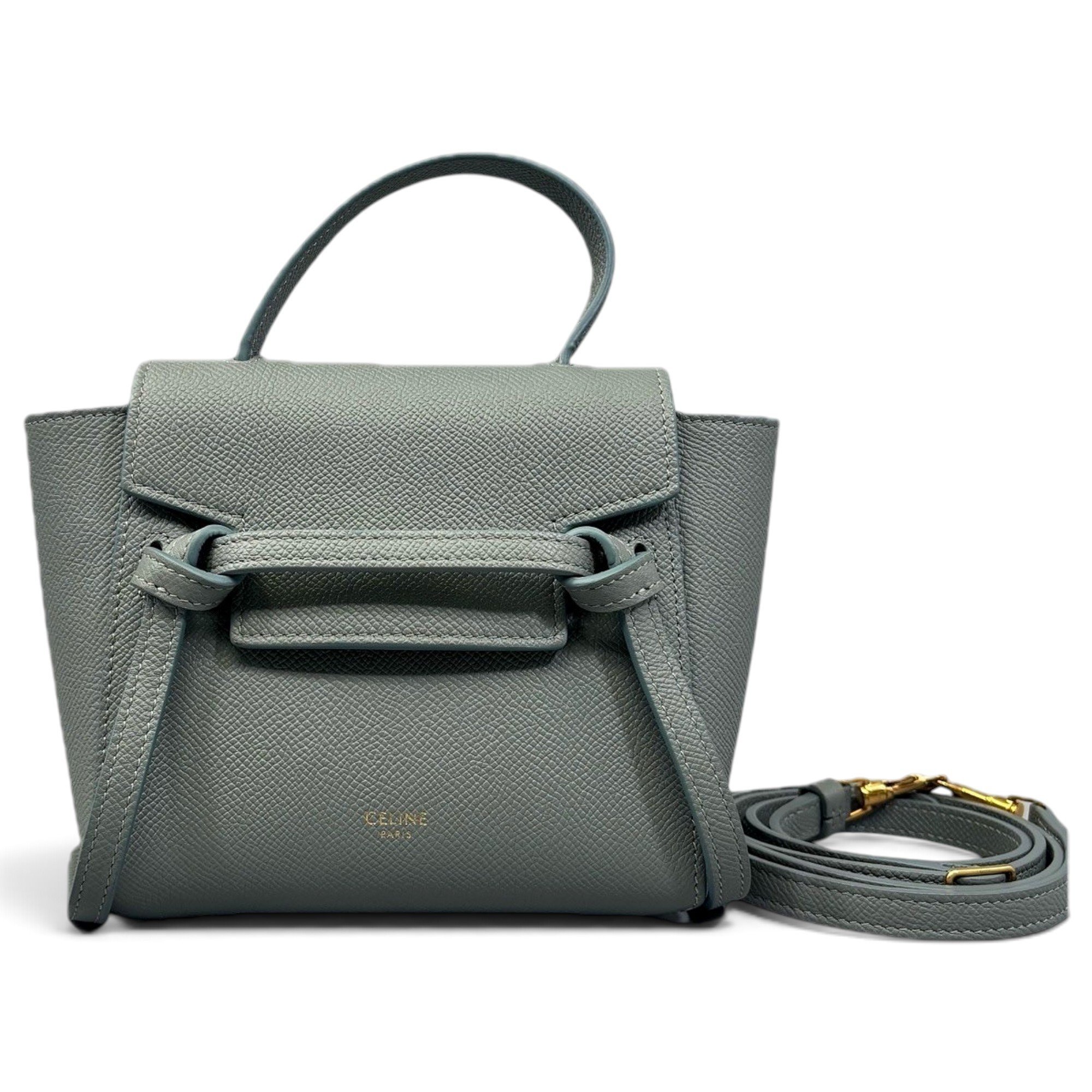 Belt leather handbag
