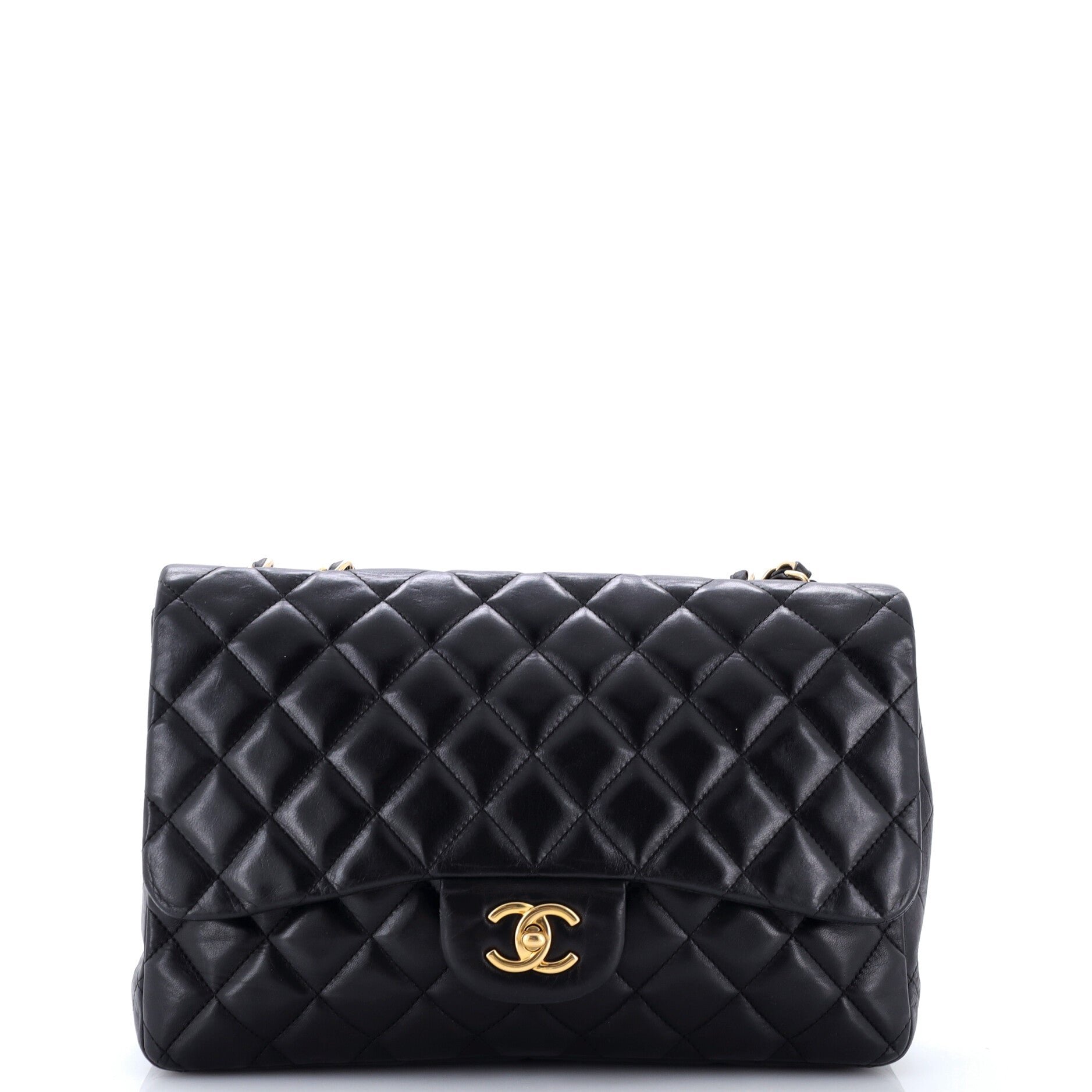 Classic Single Flap Bag Quilted Lambskin Jumbo