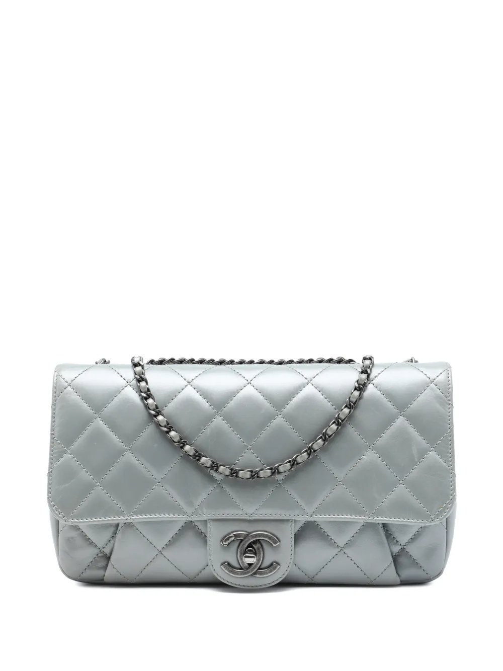 2015-2016 Medium Quilted Calfskin Coco Pleats Chain Flap crossbody bag