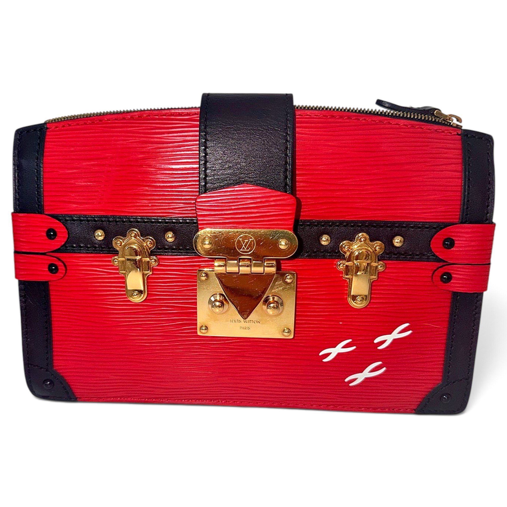 Petite Malle Souple leather crossbody bag
