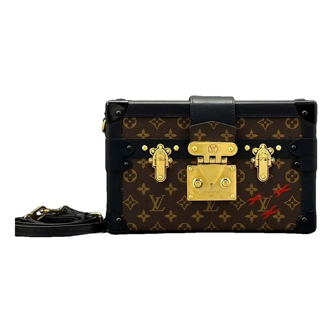 Petite Malle leather handbag