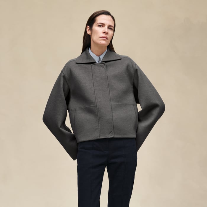 Gris Fumé Cashmere Jacket