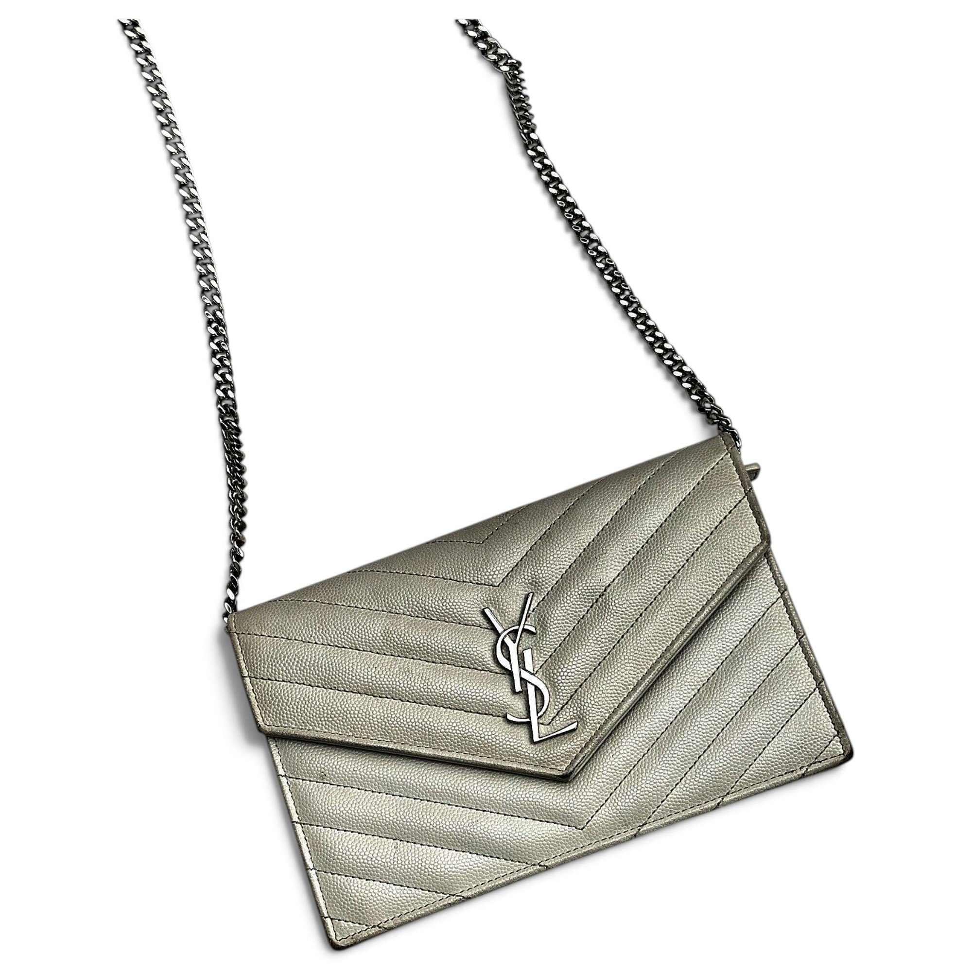 Envelope leather crossbody bag