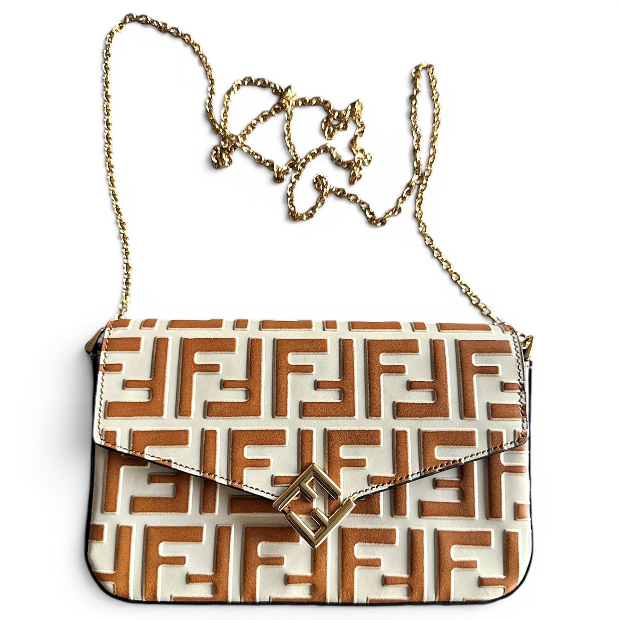 Wallet On Chain leather crossbody bag