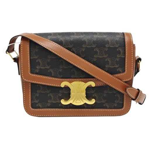 Triomphe leather handbag