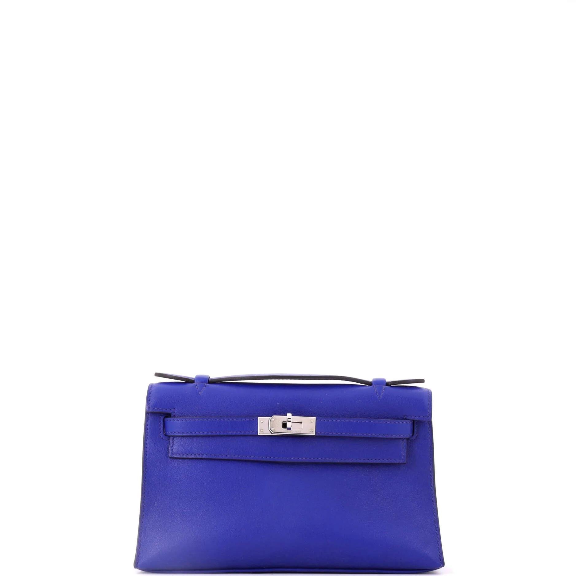 Leather clutch bag