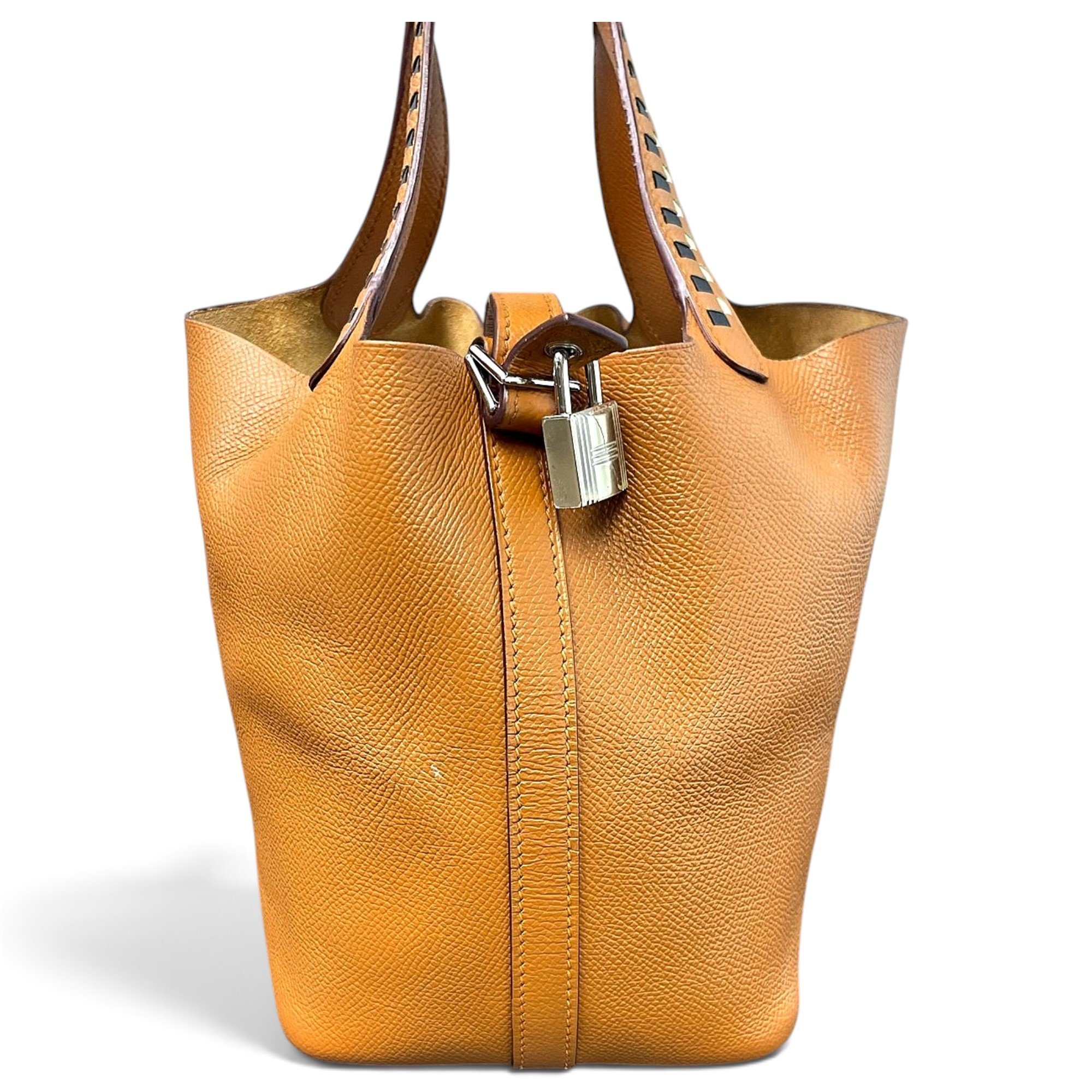 Picotin leather handbag