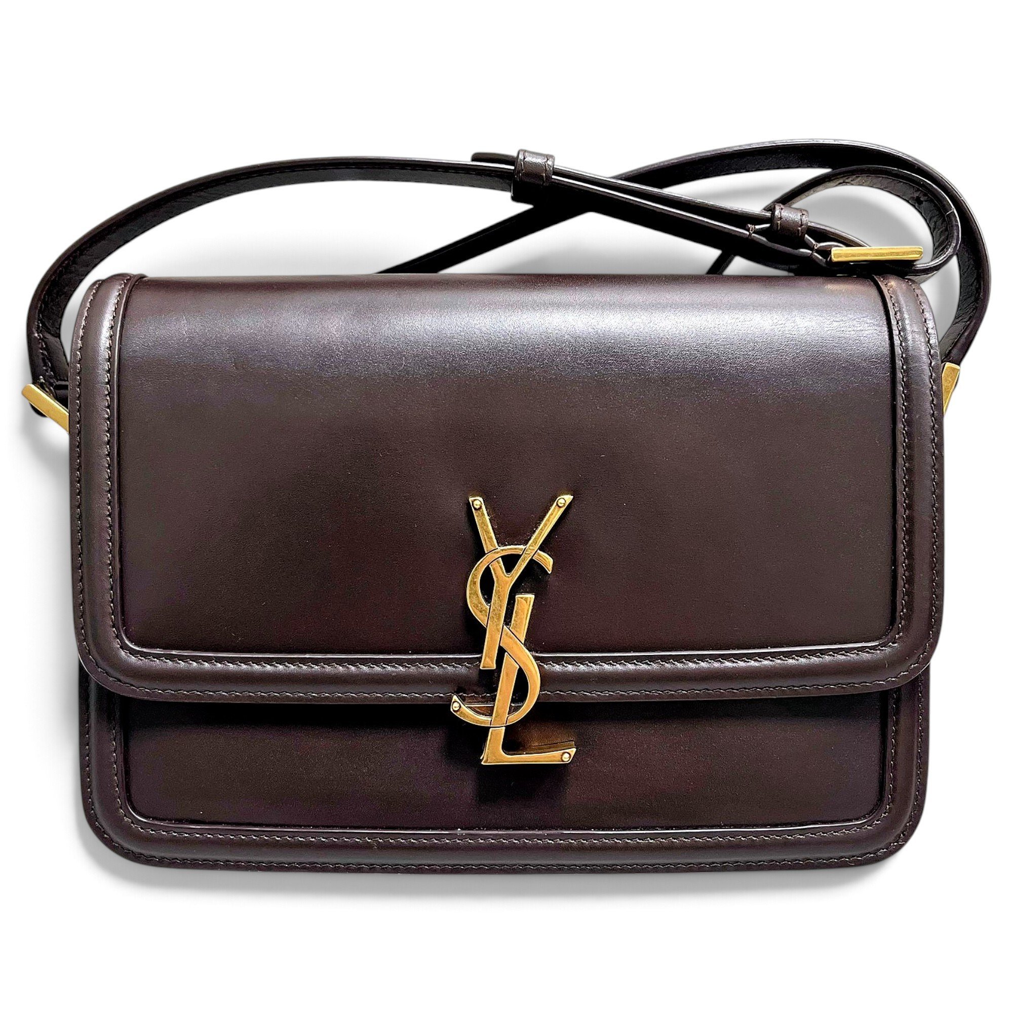 Solférino leather handbag