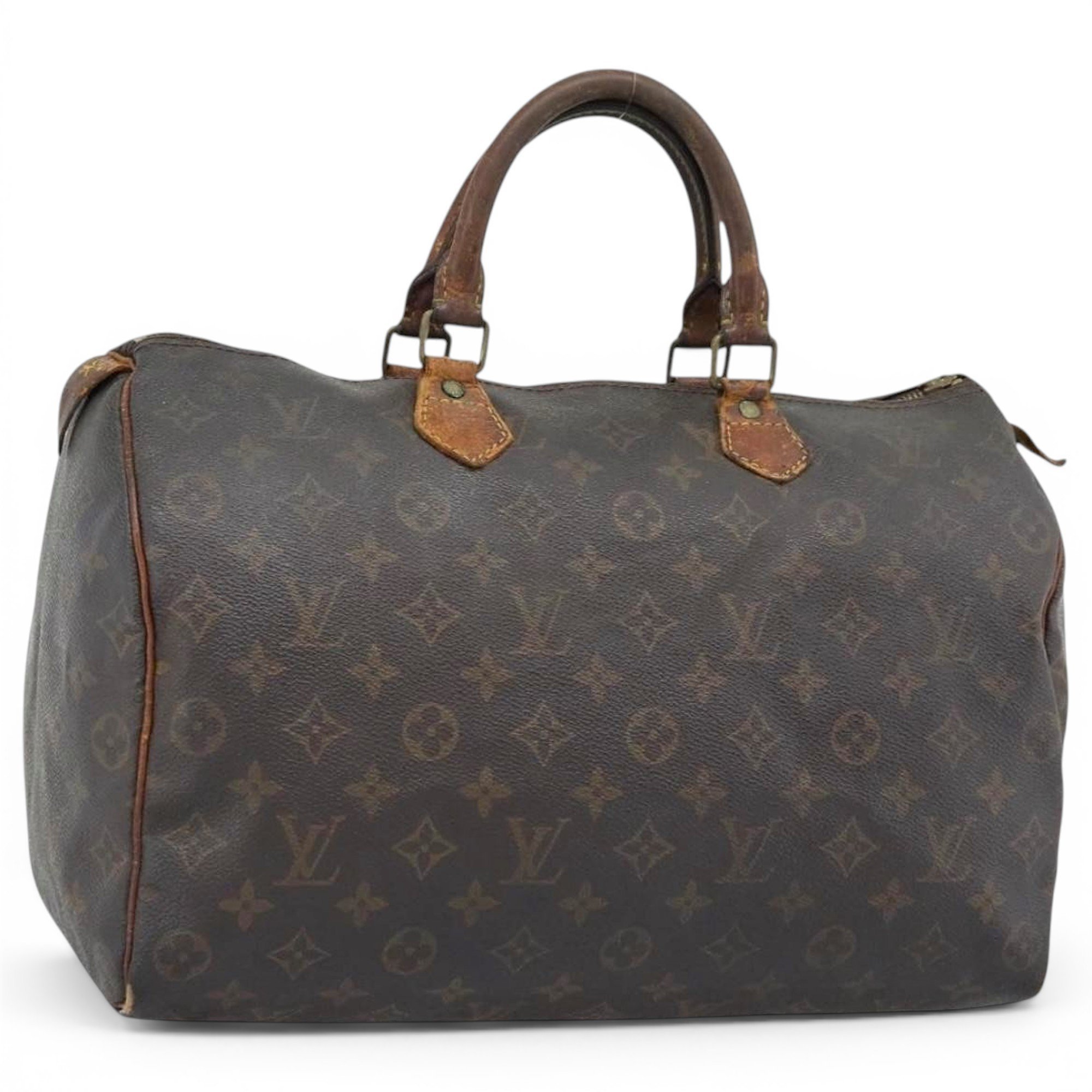 Speedy leather handbag