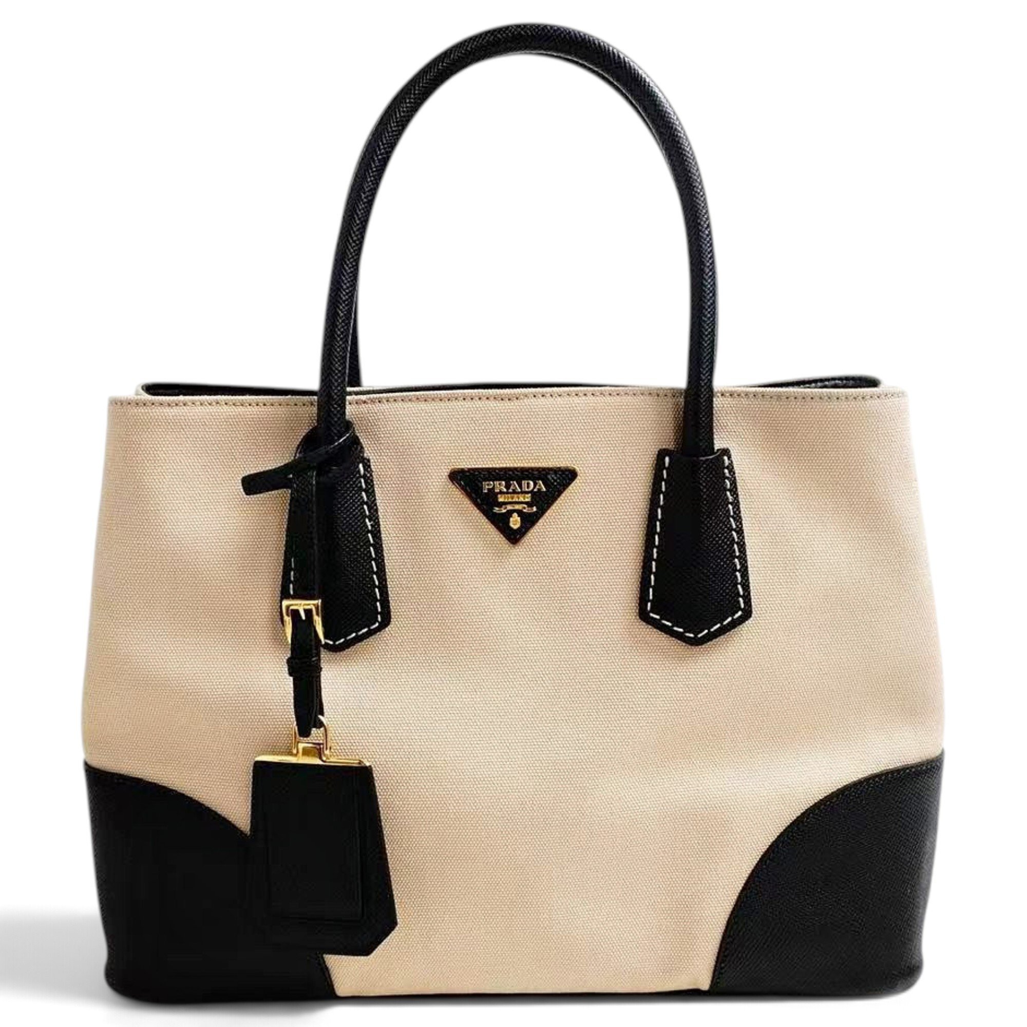 Double cloth handbag