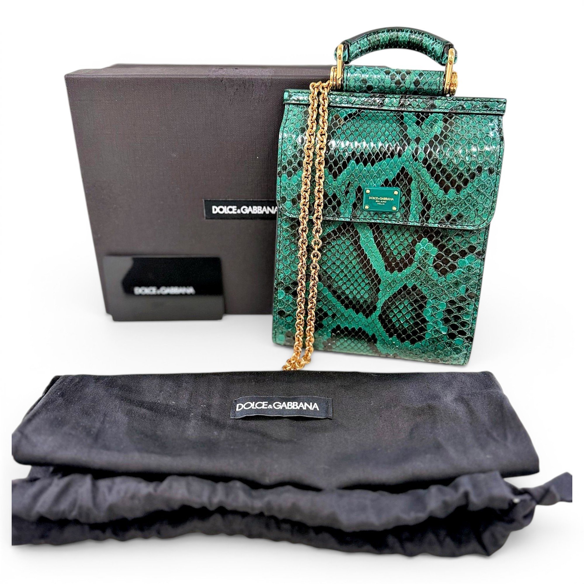 Sicily python crossbody bag