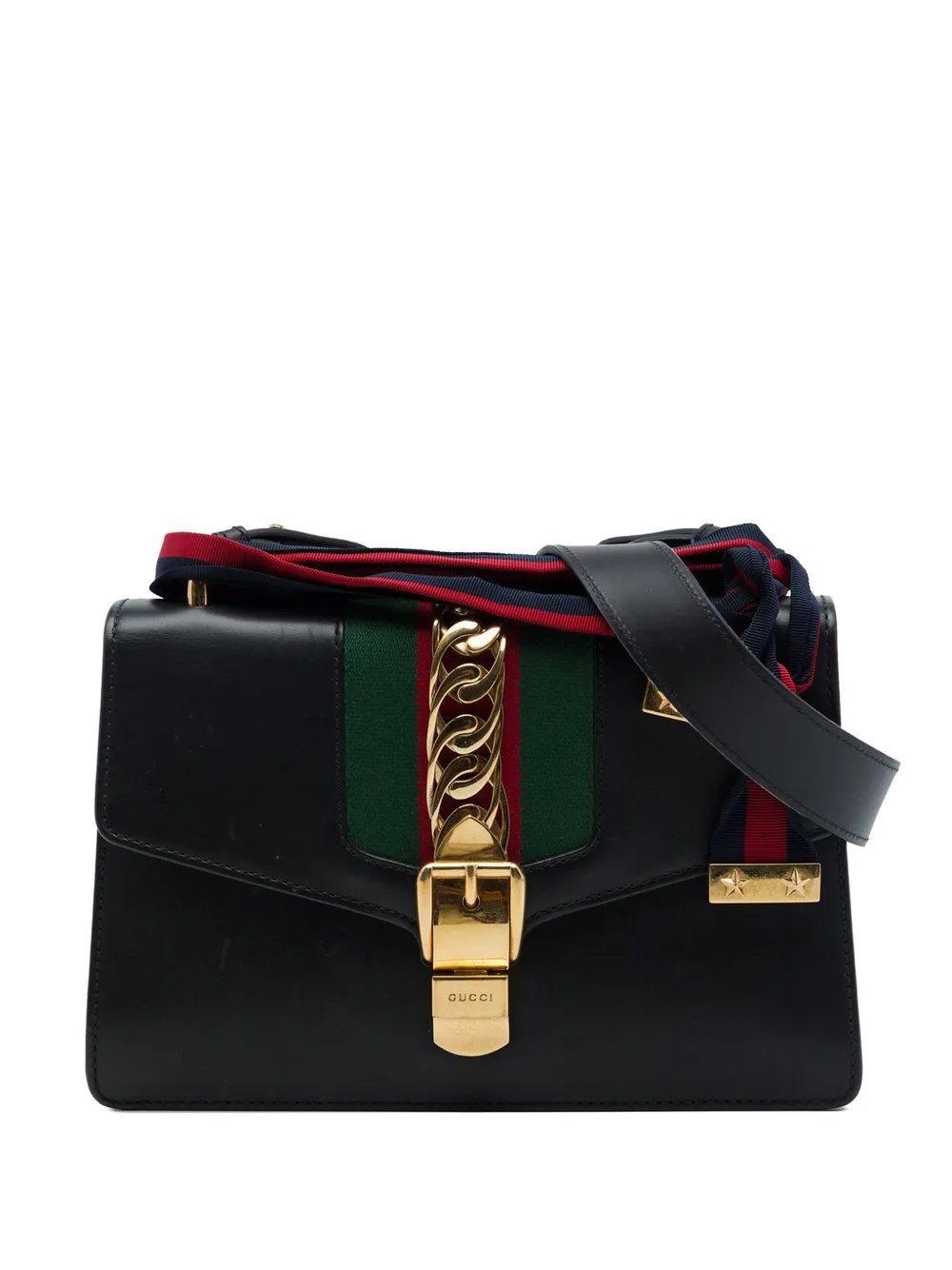 2016-2026 Small Calfskin Web Sylvie satchel