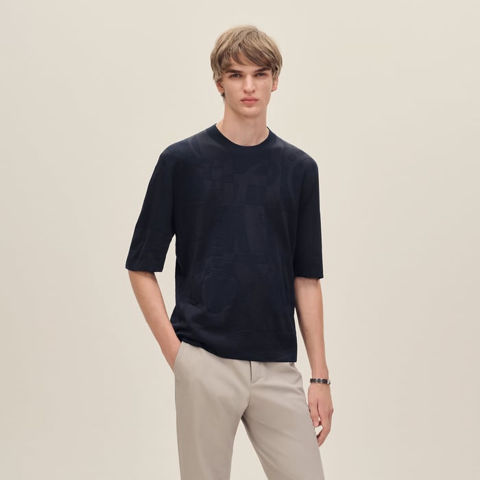 Marine "Eperon d'Or" Crewneck Sweater