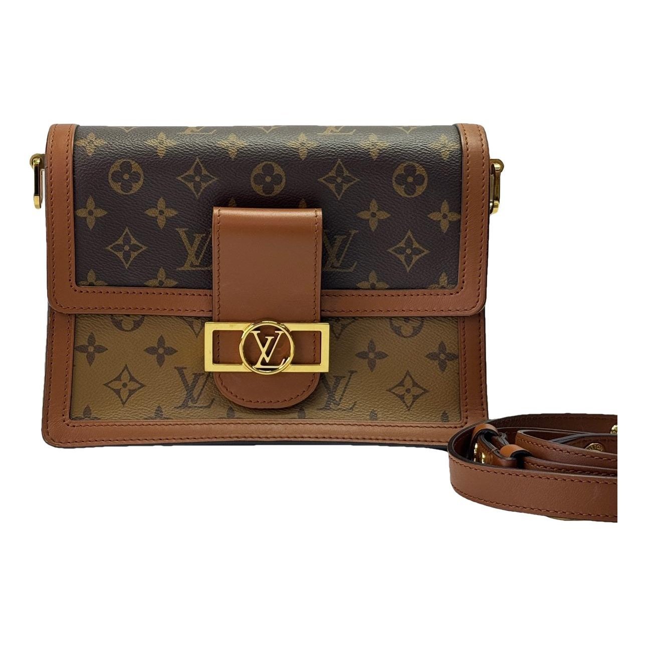 Dauphine leather handbag