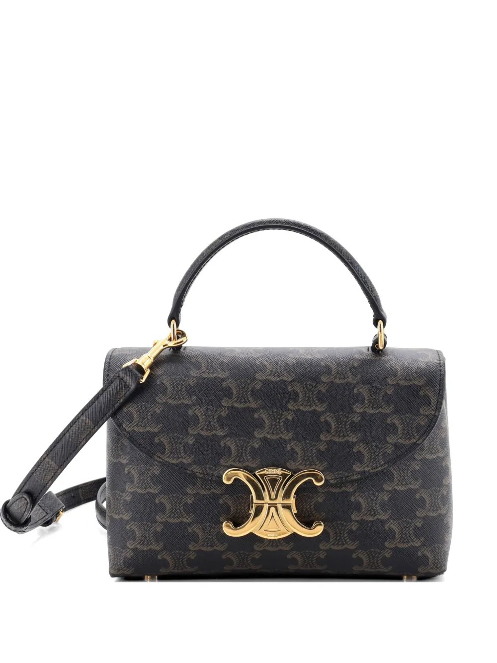 Nino Top Handle Bag Triomphe Coated Canvas Teen satchel
