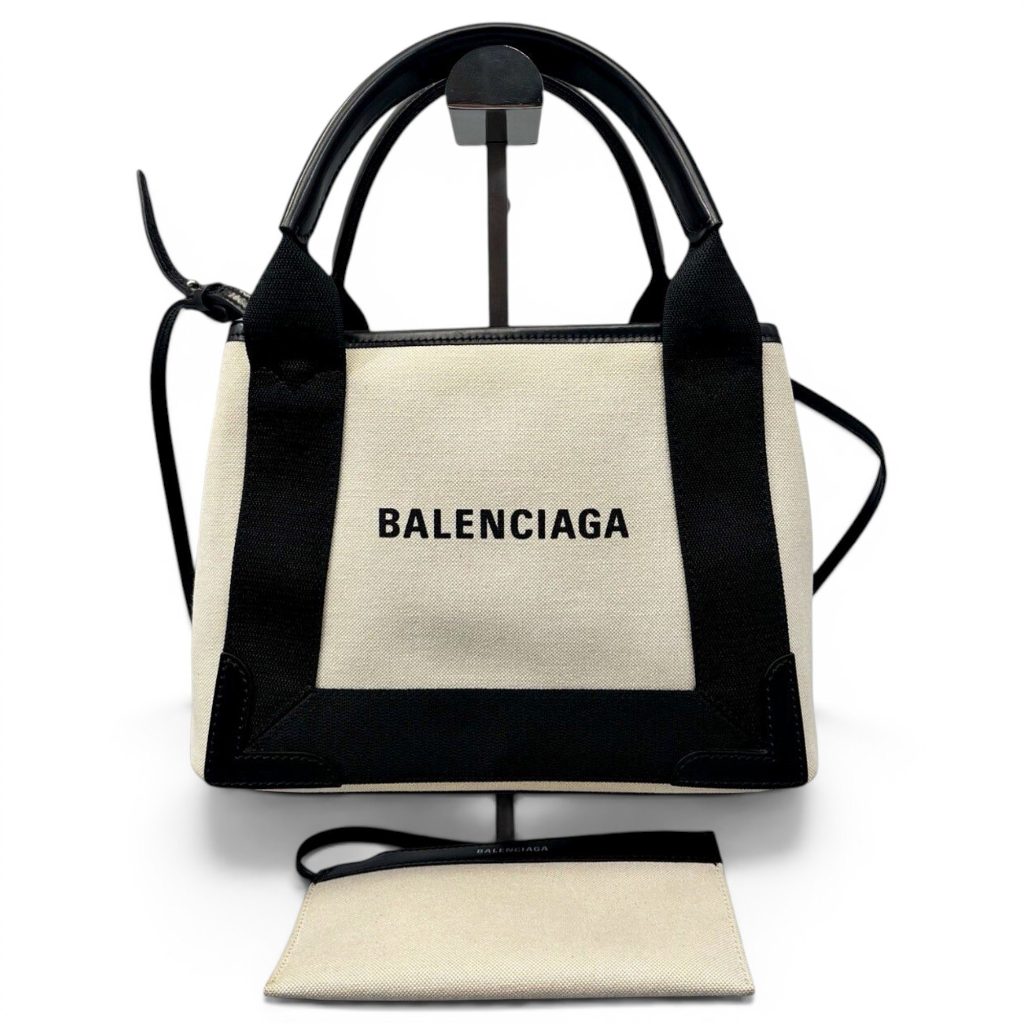 Navy cabas cloth tote