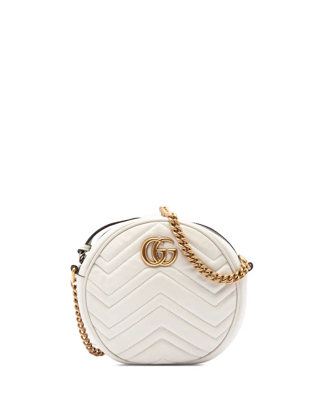 2016-2026 Mini GG Marmont Matelasse Calfskin Round crossbody bag