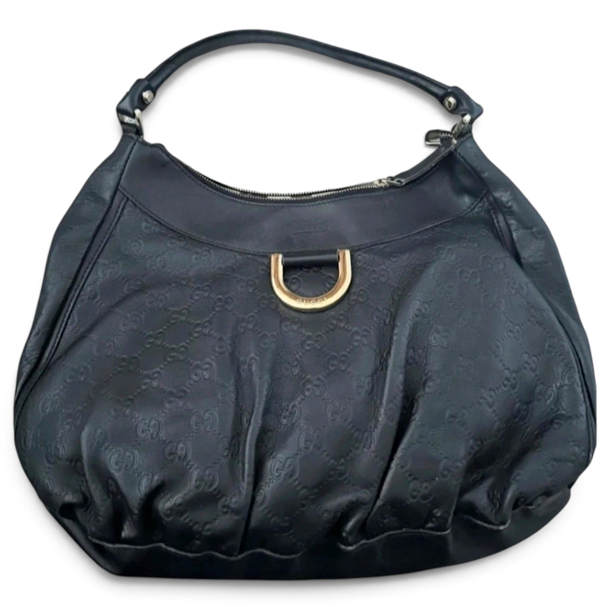 Leather clutch bag