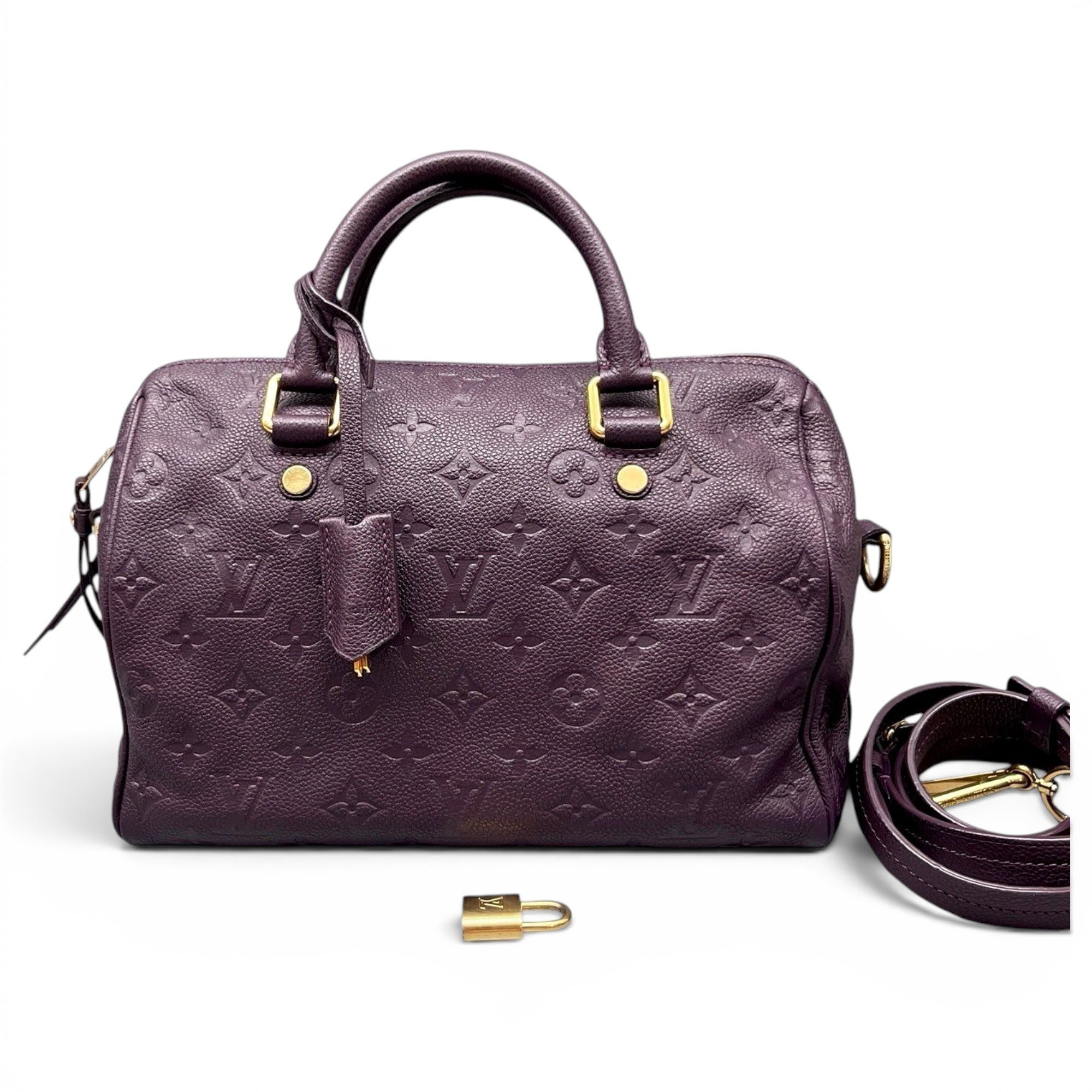 Speedy leather handbag