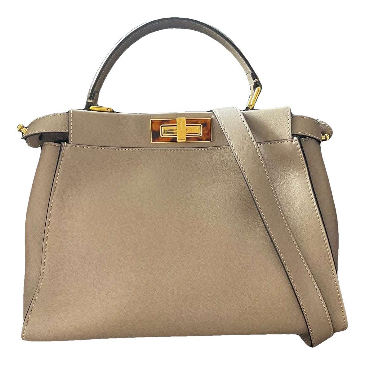 Peekaboo leather handbag