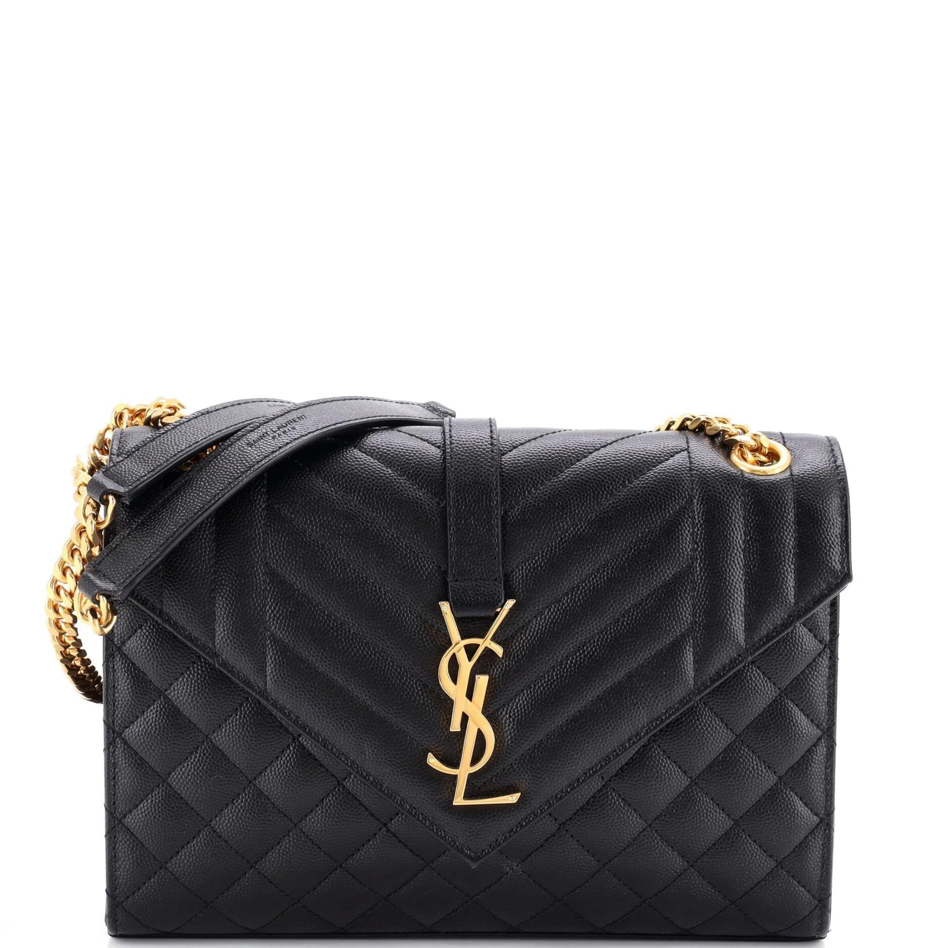 Envelope leather handbag