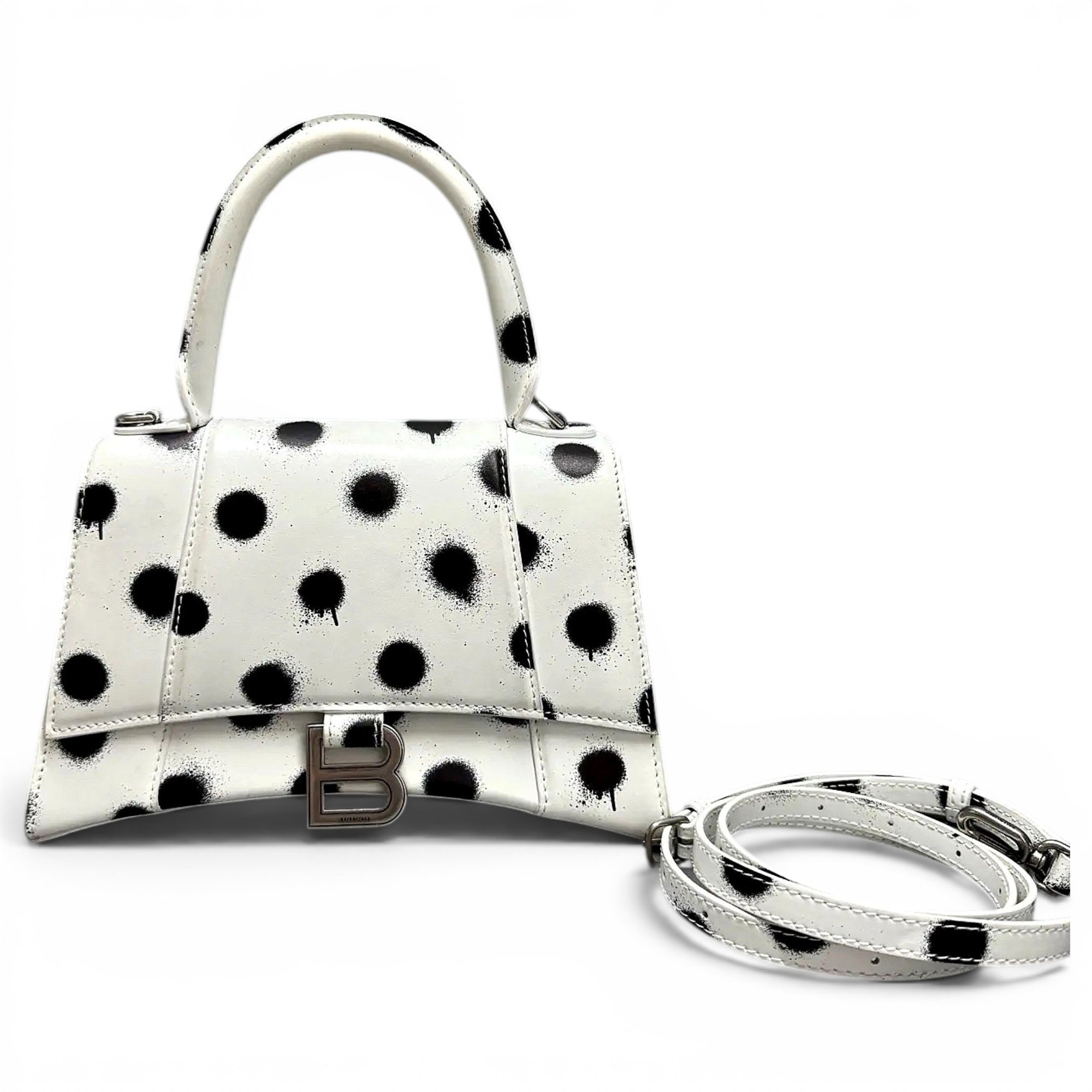 Balenciaga Hourglass leather handbag