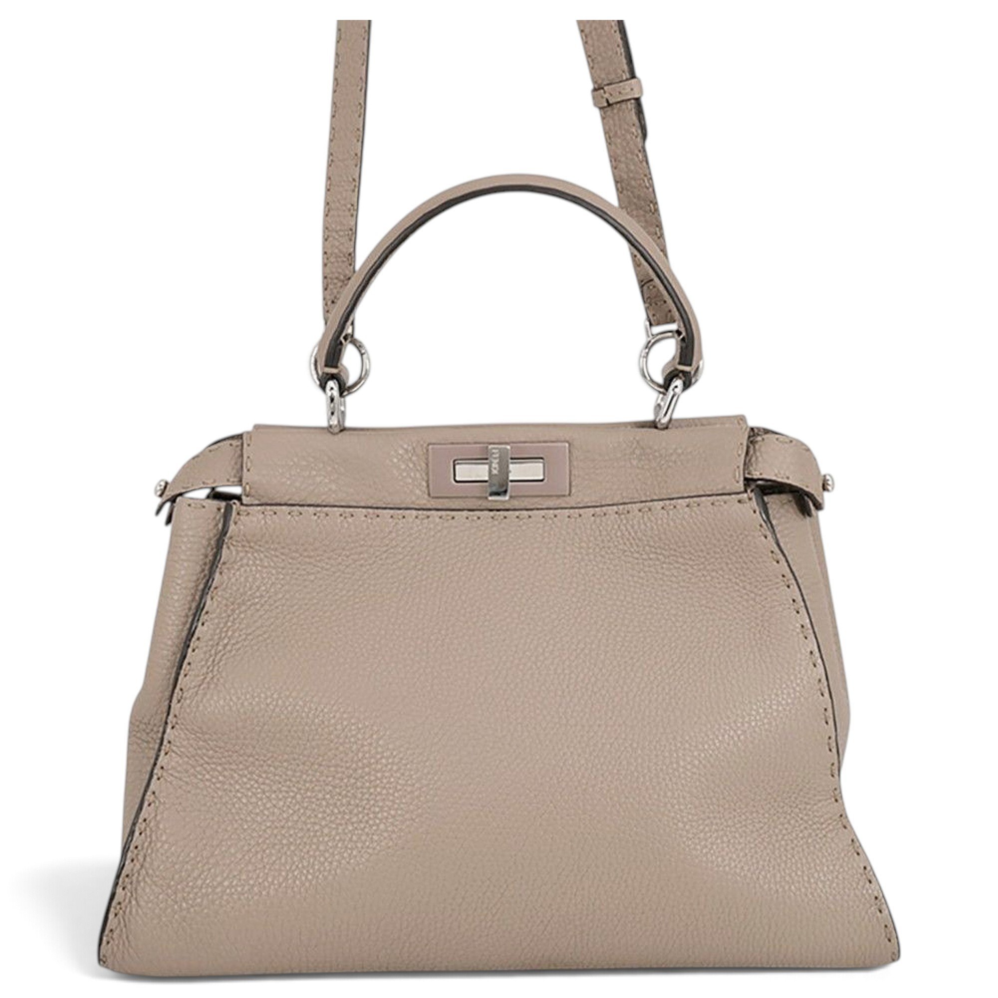 Peekaboo leather handbag