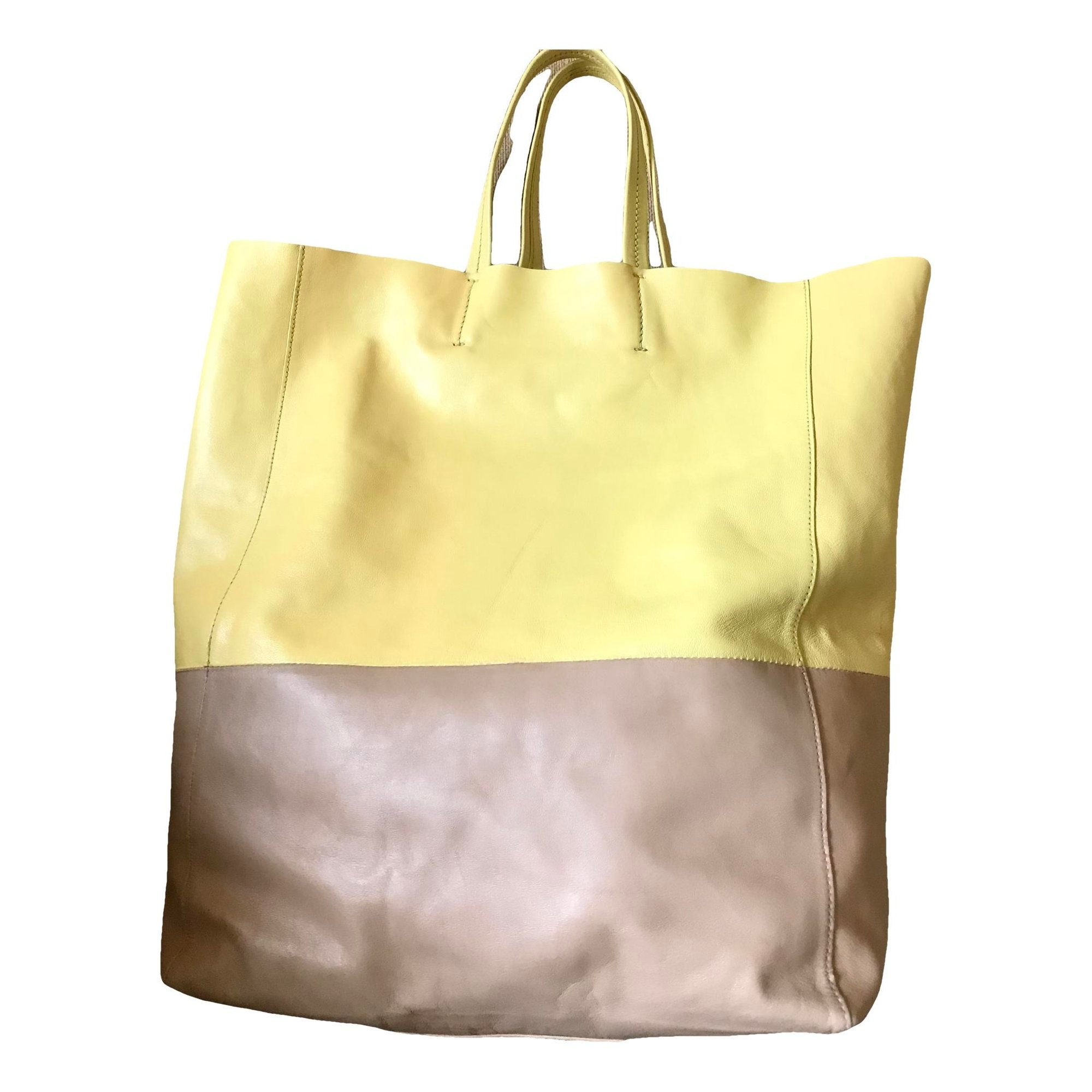 Cabas Horizotal leather tote