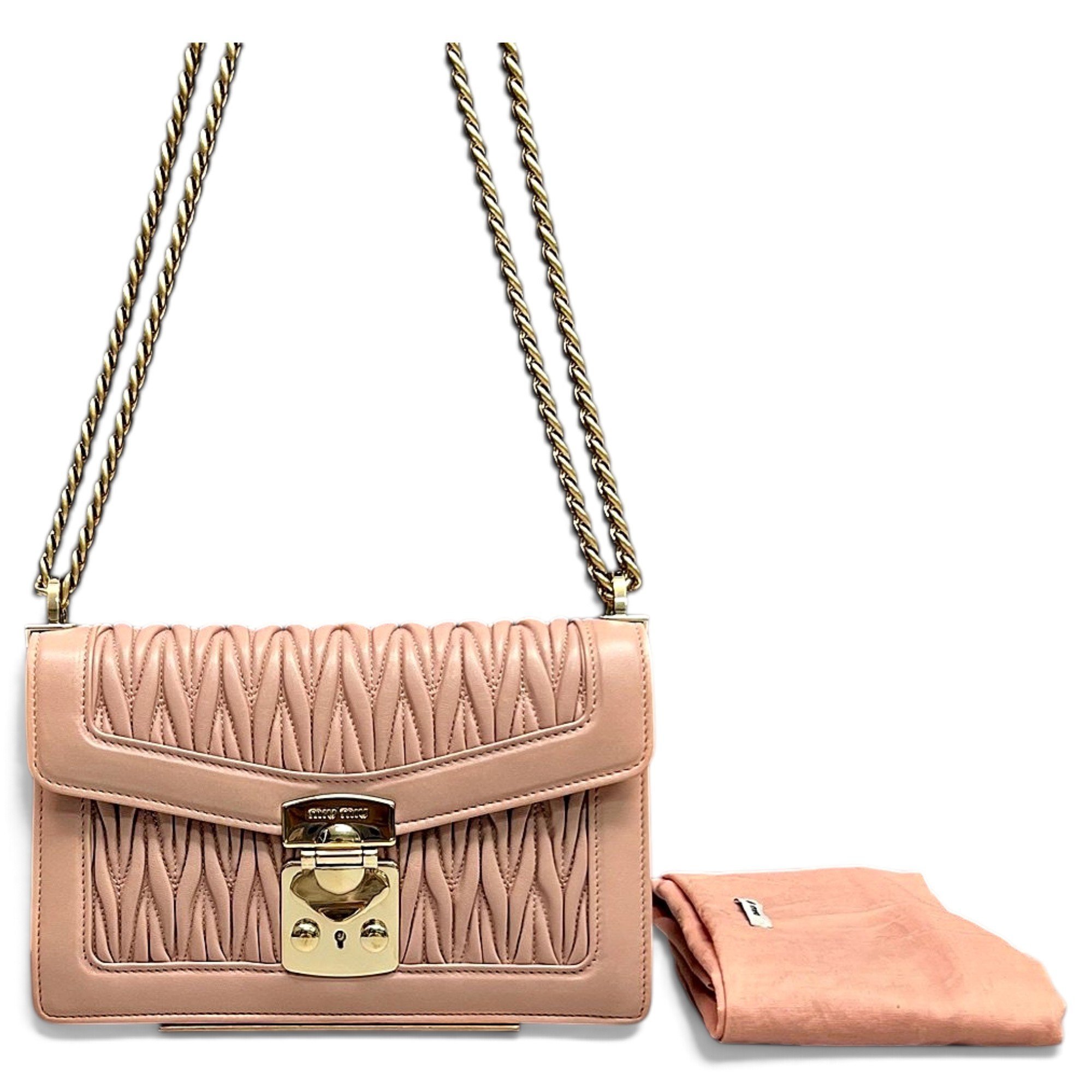 Miu Confidential leather handbag
