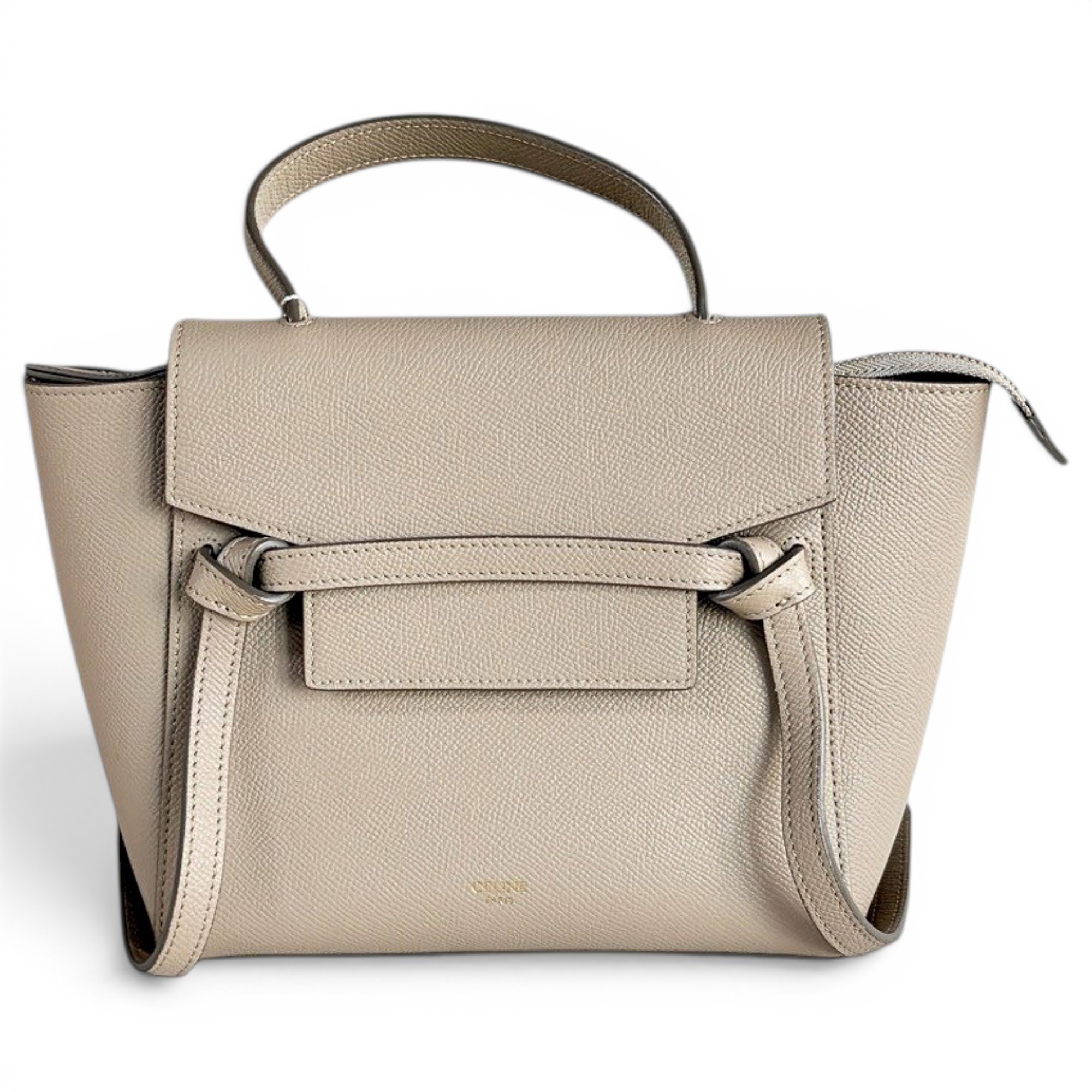 Belt leather handbag