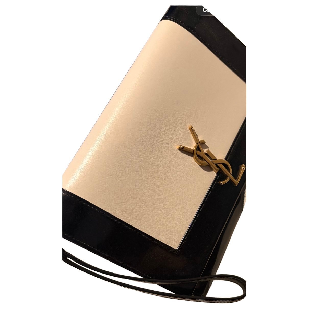 Leather clutch bag