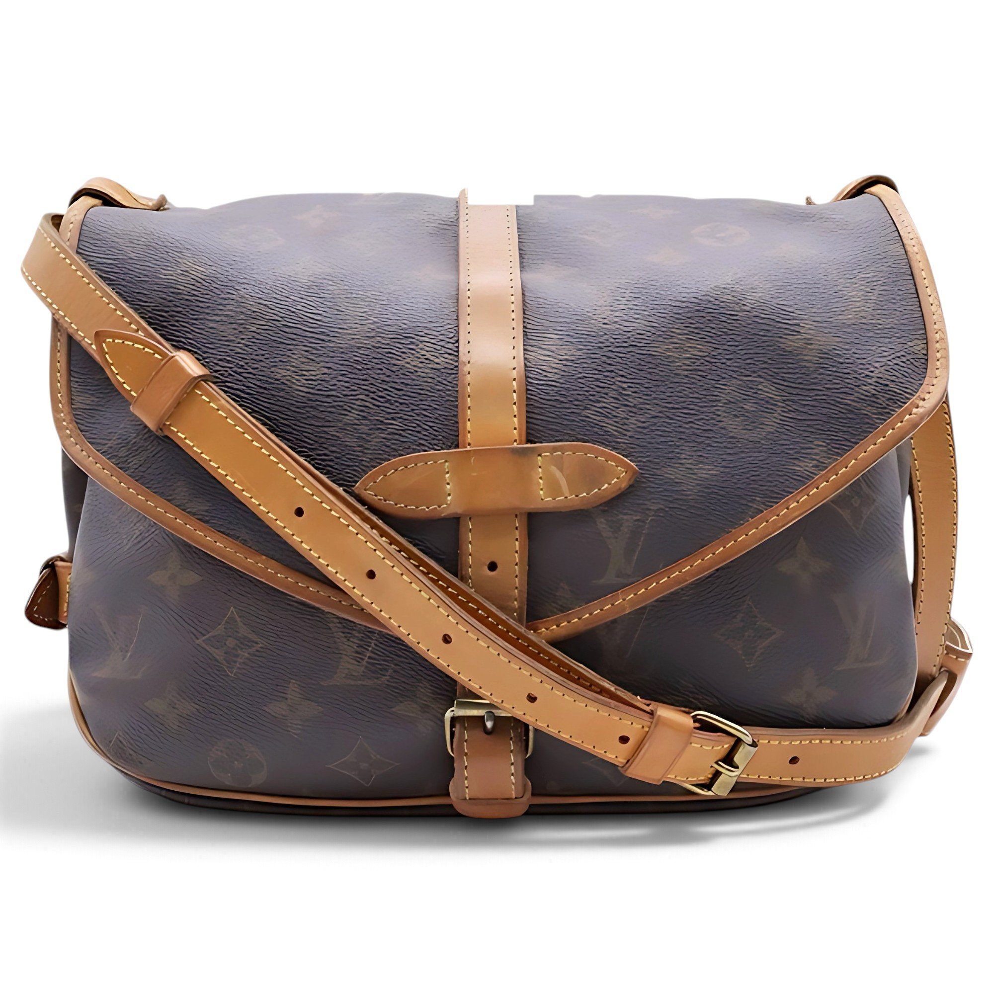 Saumur leather crossbody bag