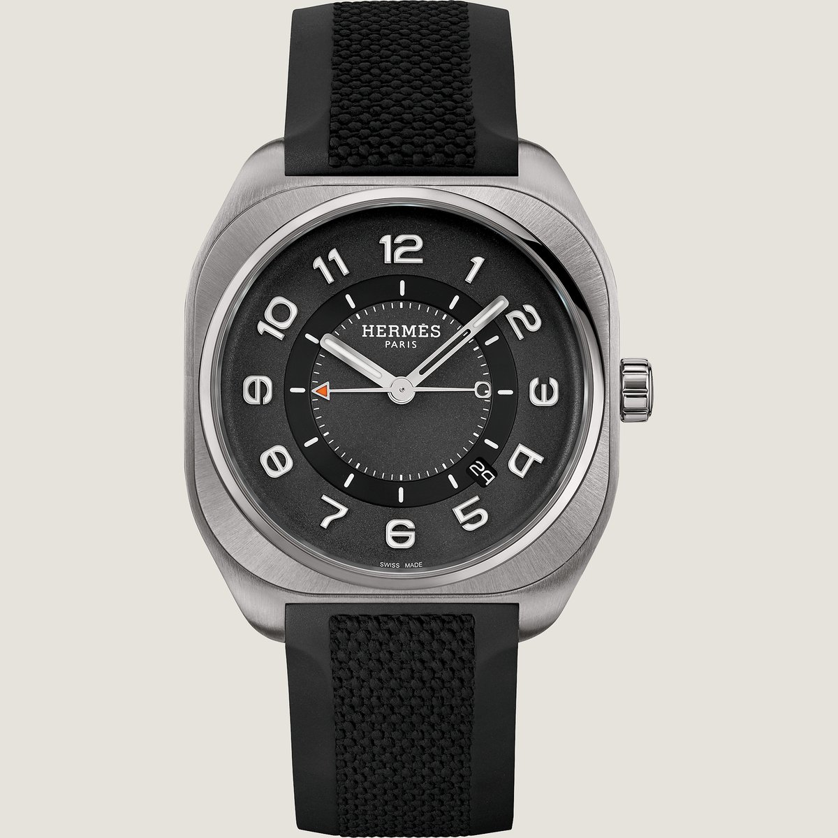 Sans Coloris Hermès H08 Watch, 42 mm
