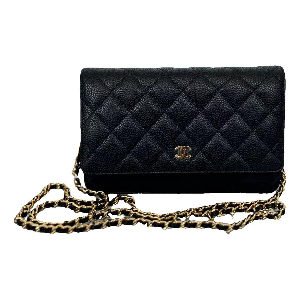 Wallet On Chain Timeless/Classique leather handbag