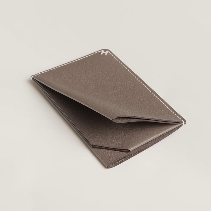 Étoupe H Sellier Card Holder