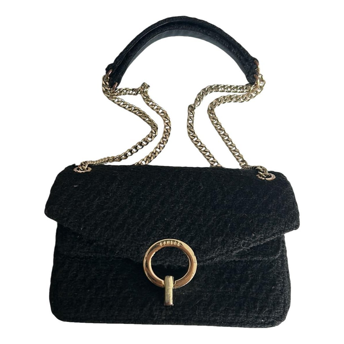 Sandro Yza tweed crossbody bag