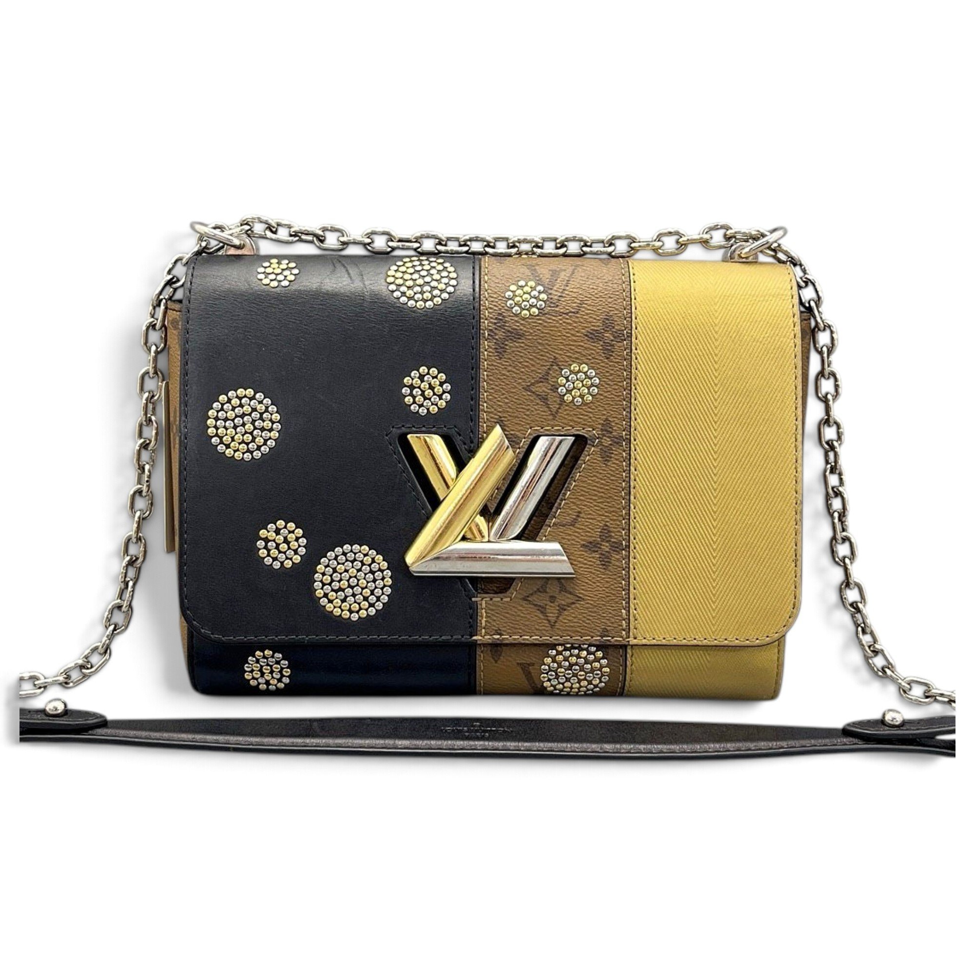 Twist leather crossbody bag