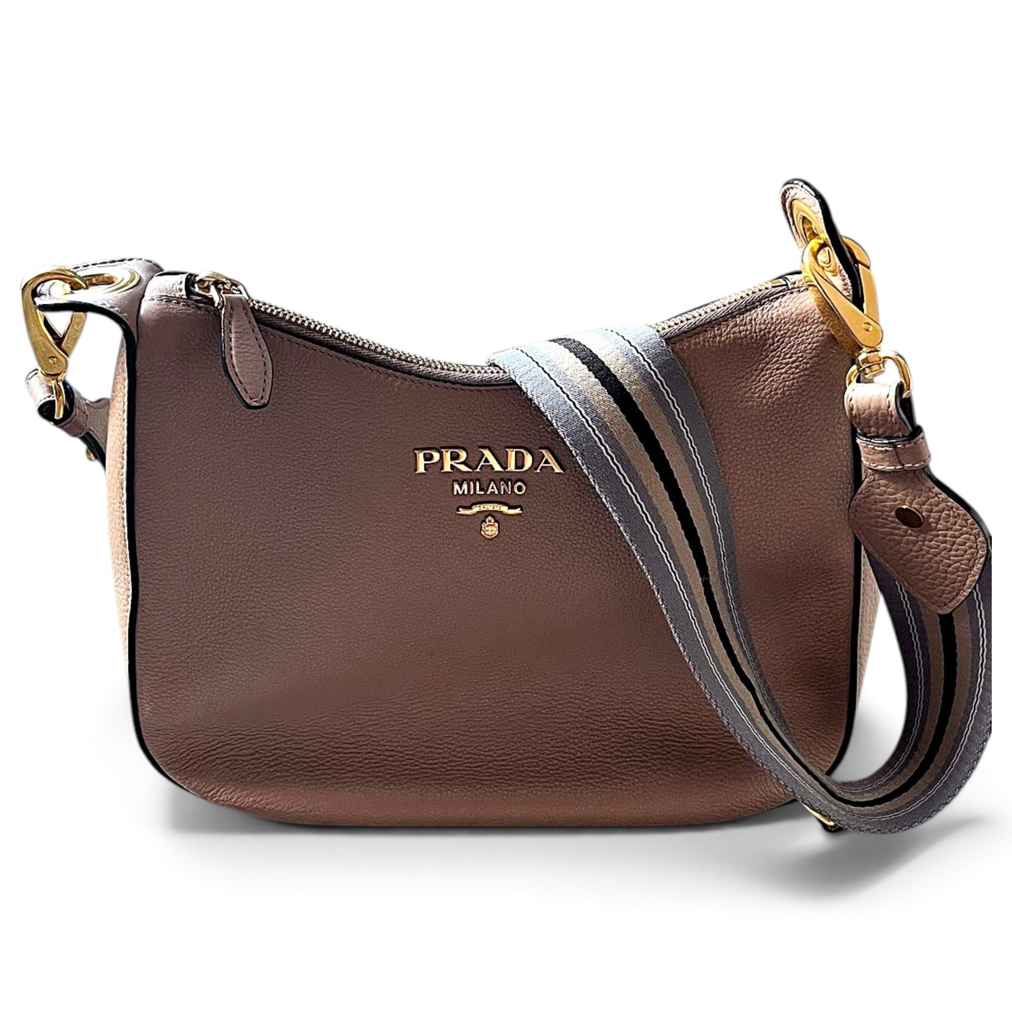Demi-Lune leather handbag