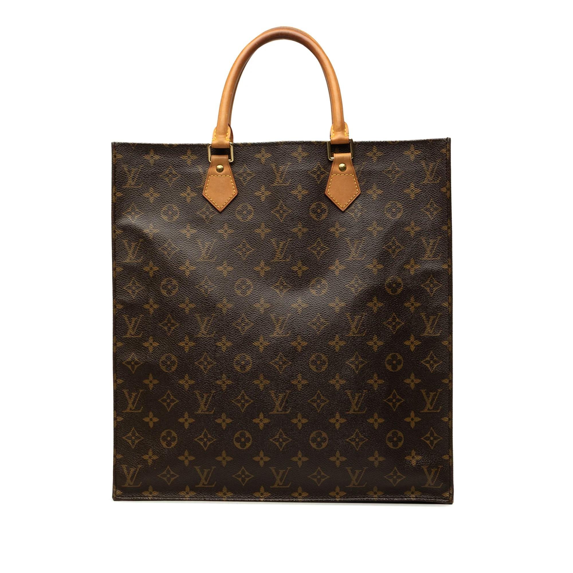 Plat leather handbag