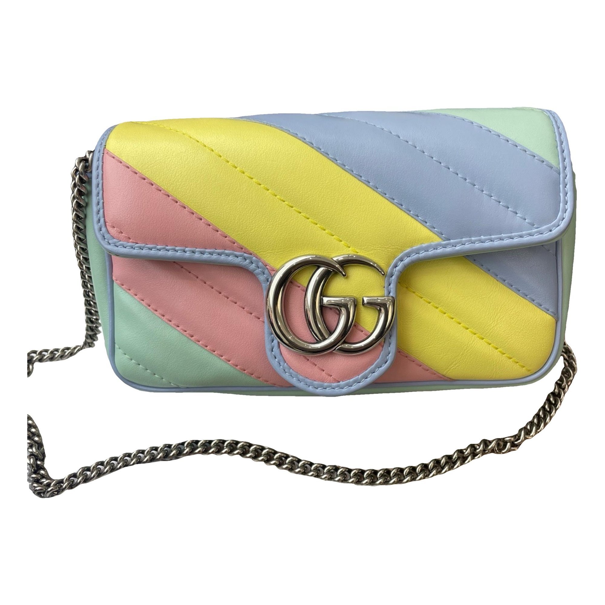 GG Marmont Flap leather bag