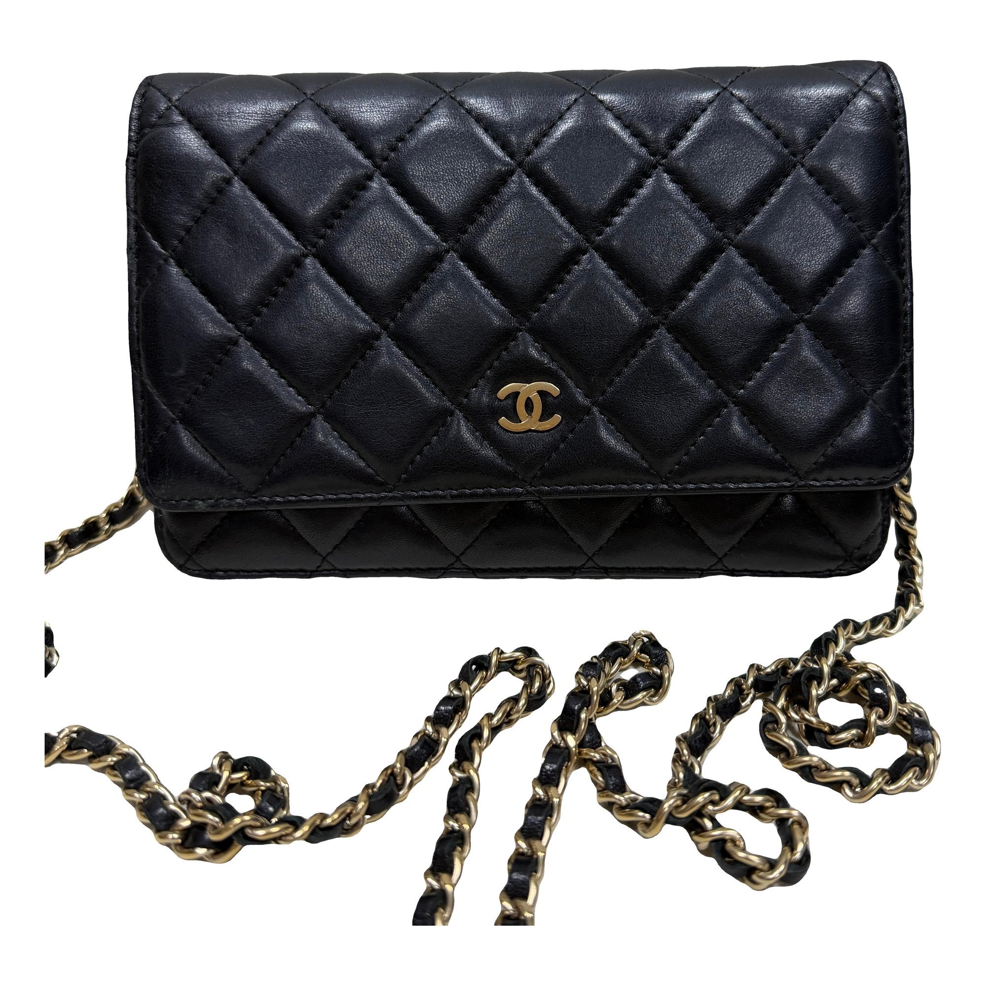 Wallet On Chain Timeless/Classique leather handbag
