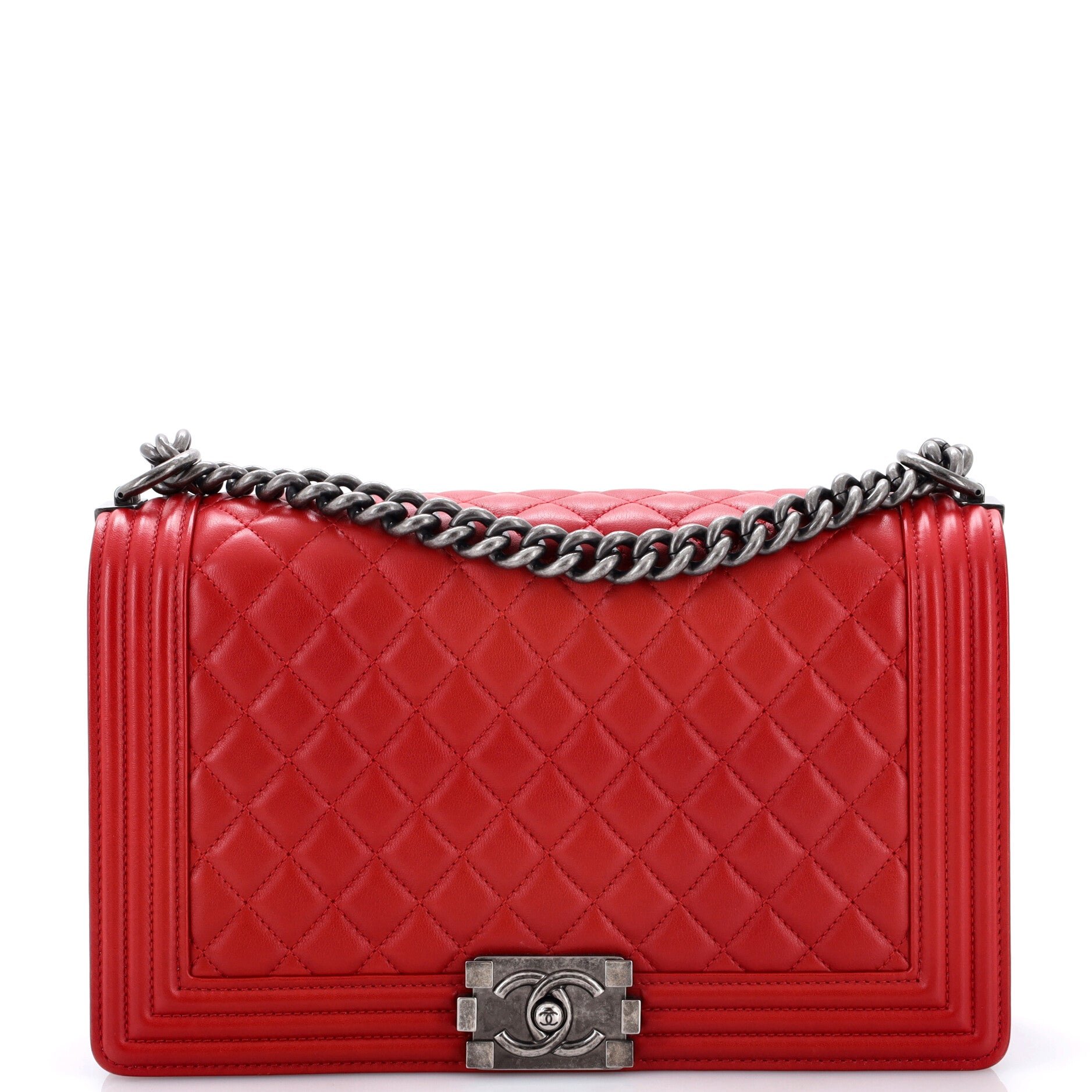 Boy Flap Bag Quilted Lambskin New Medium
