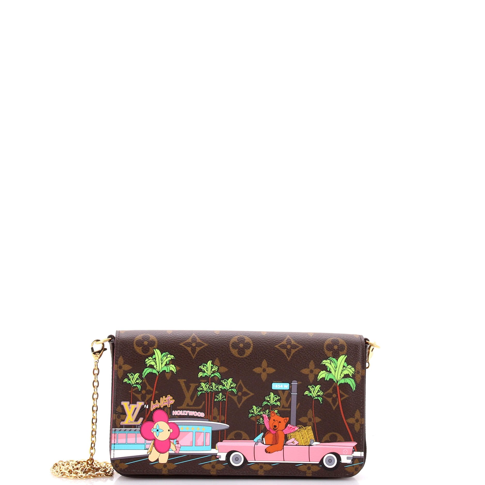 Felicie Pochette Limited Edition Vivienne Xmas Monogram Canvas